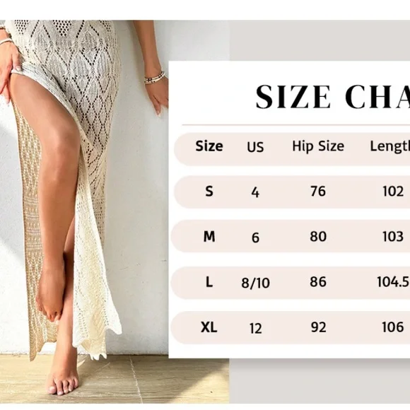 Elegant Crochet Maxi Skirt - Picture 7 of 10